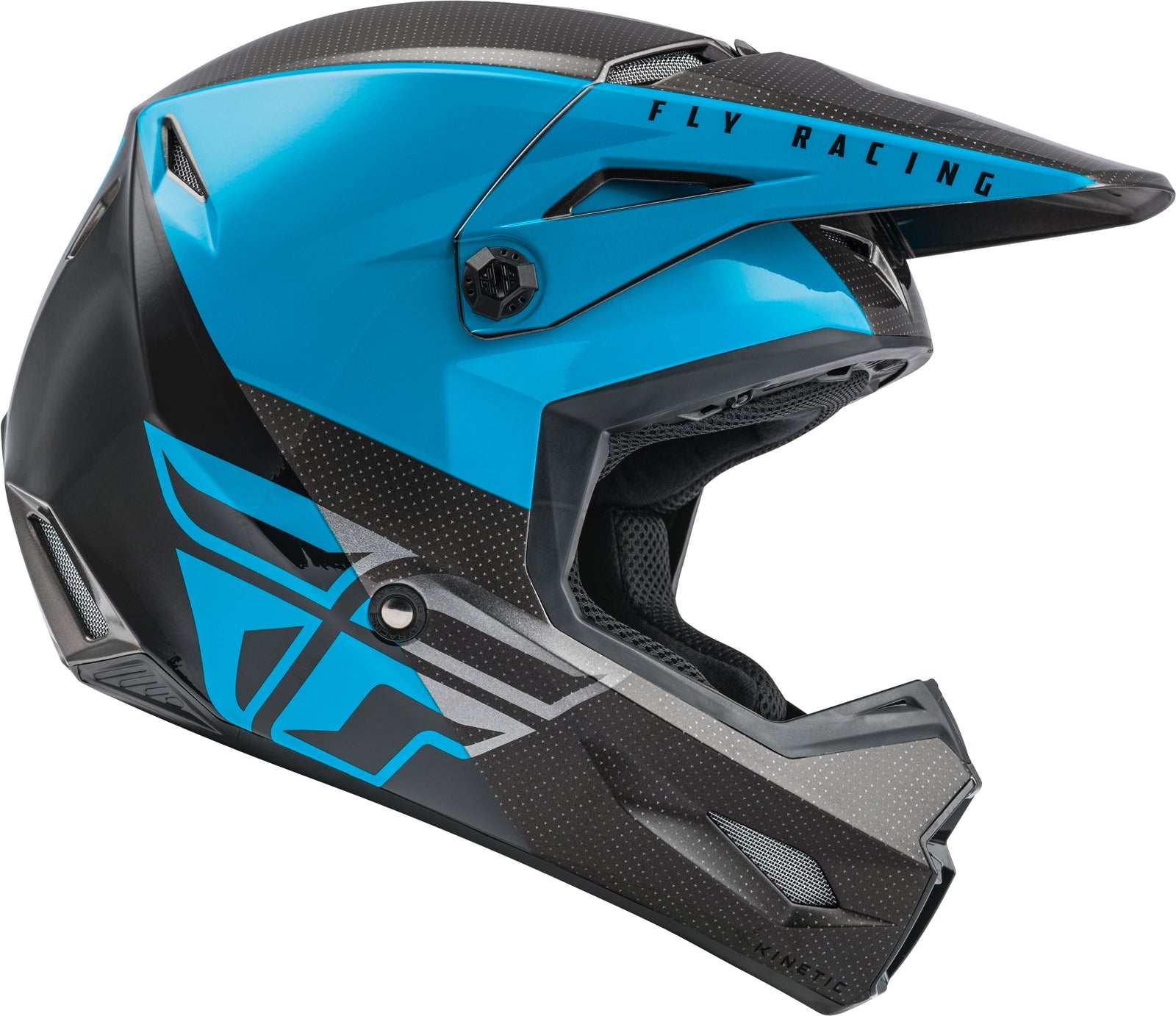 Youth Kinetic Straight Edge Helmet Blue/Grey/Black Yl