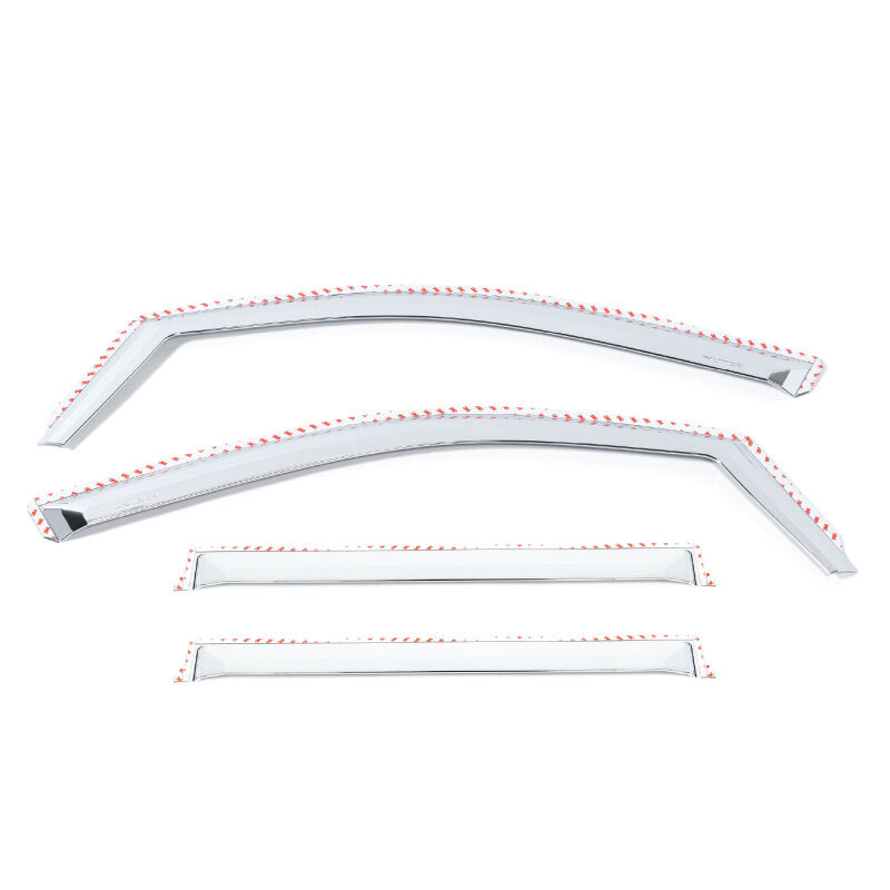 Putco 17-20 Ford SuperDuty - SuperCab (Set of 4) Element Chrome Window Visors