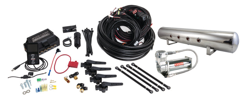 Air Lift Performance 3H (3/8 Air Line 5 Gal Polished Aluminum Tank VIAIR 444C Comp)