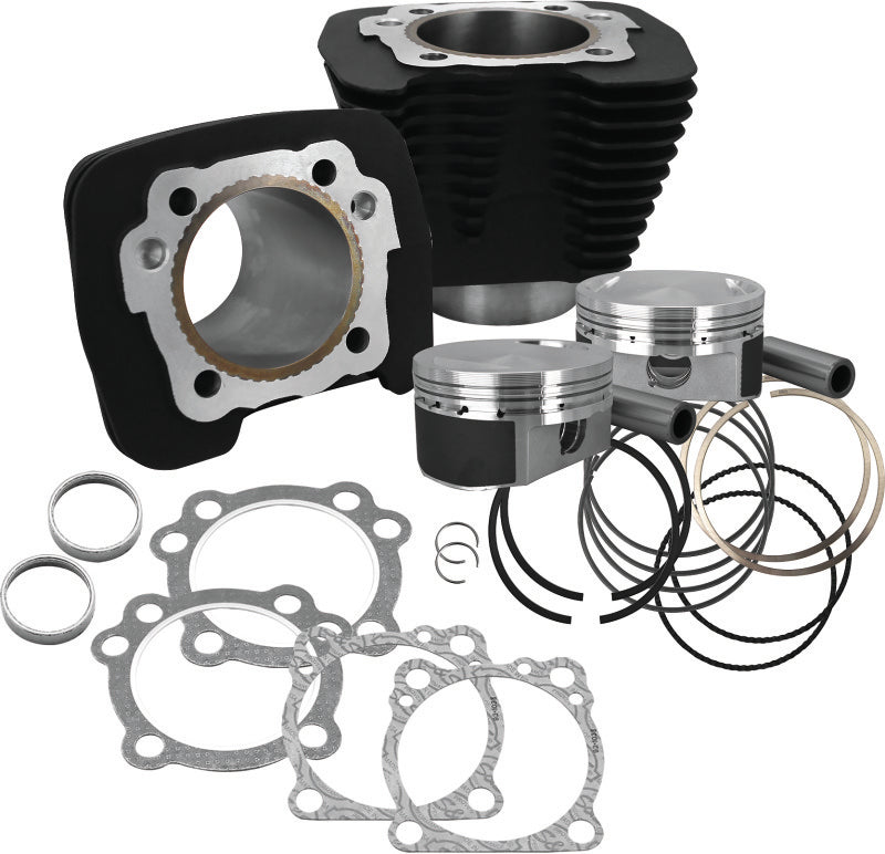 S&S Cycle 86-21 Sportster Models 1250cc Conversion Kit - Wrinkle Black