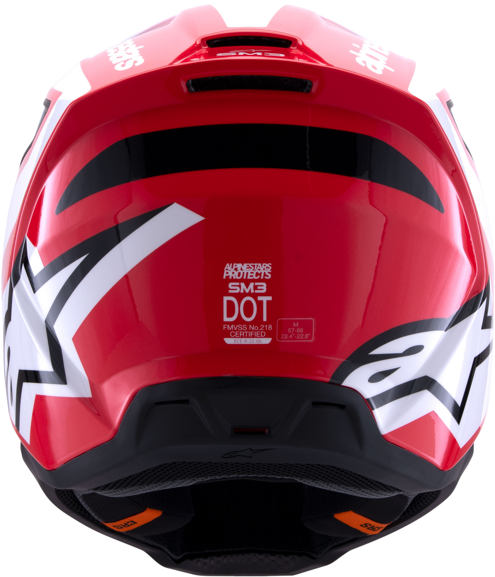 Sm3 Heat Helmet Red/White/Black Glossy Lg