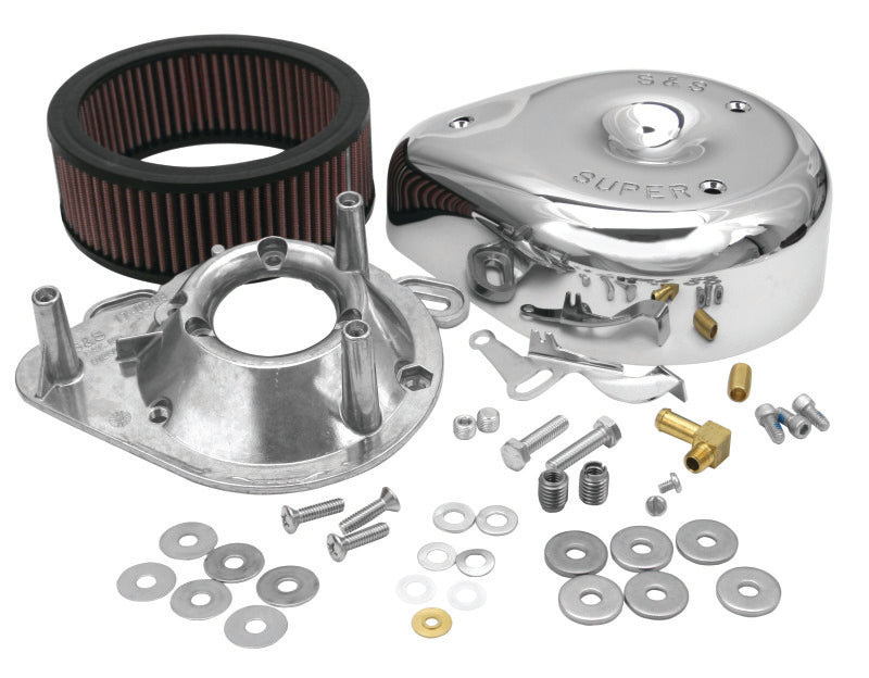 S&S Cycle 84-92 BT/86-90 Sportster Models Teardrop Chrome Air Cleaner Cover for S&S Super E/G Carb