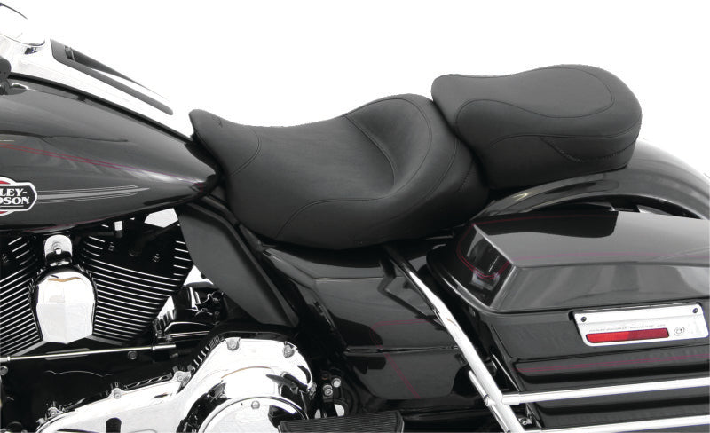 Mustang 08-21 Harley Electra Glide Std, Rd Glide, Rd King, Street Glide Touring Solo Seat - Black