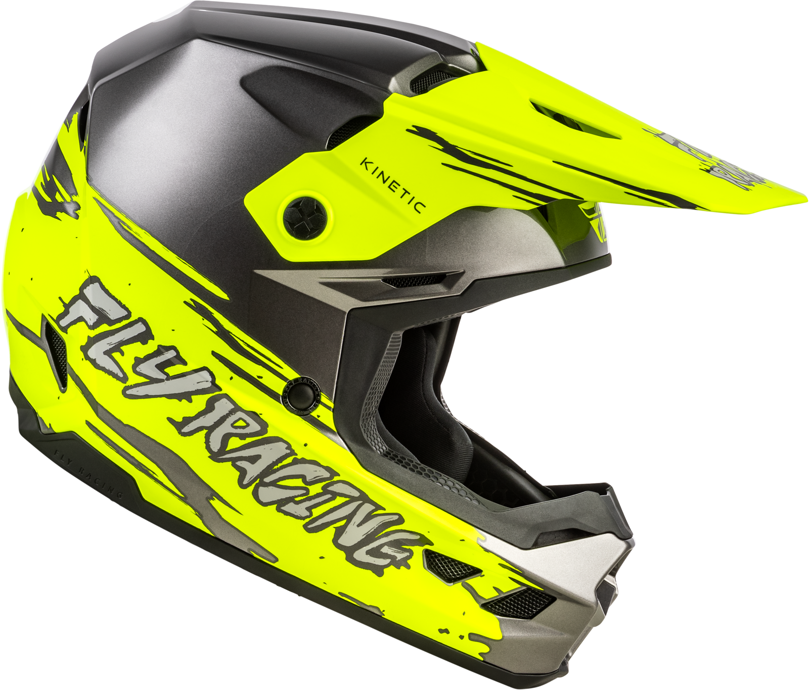 Youth Kinetic Surge Helmet Grey/Hi Vis Yl