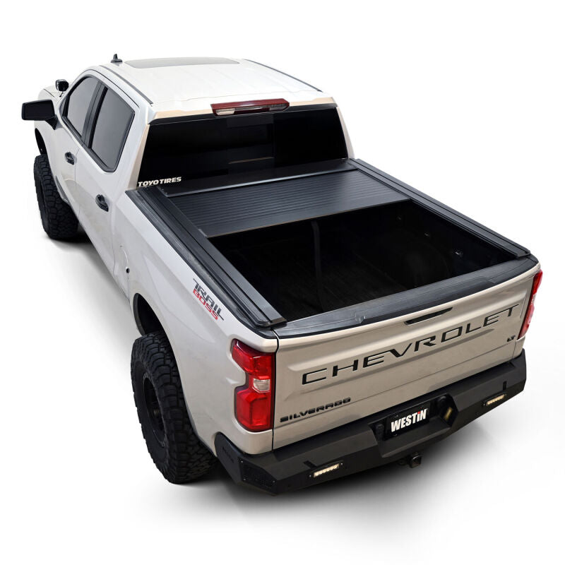 Westin 19-26 GM Silverado/Sierra 1500 5ft 8in Bed Manual Retractable Tonneau Cover - Black