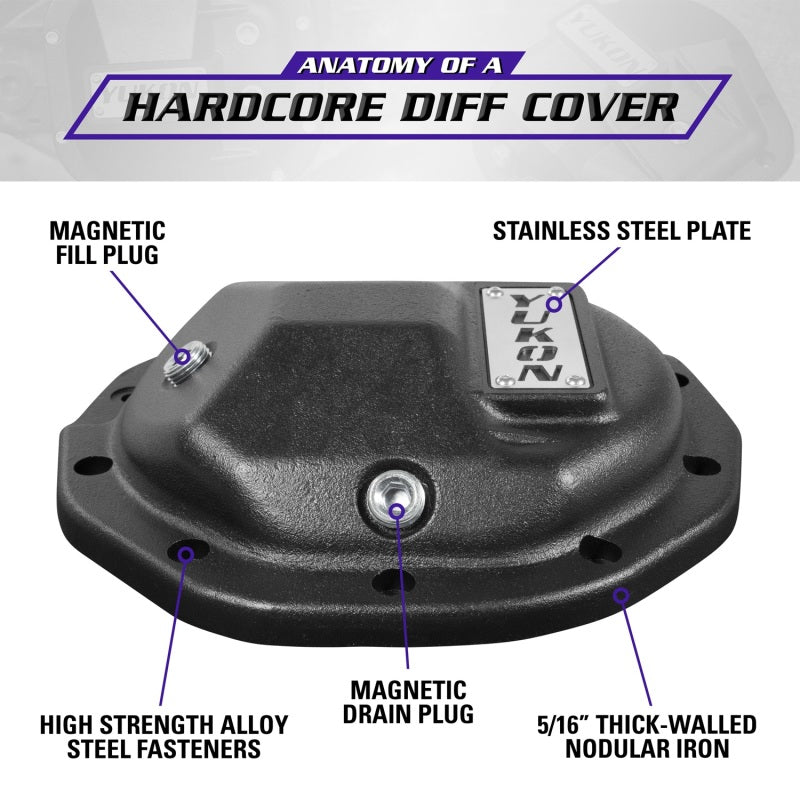 Yukon Gear Hardcore Nodular Iron Cover for Rear GM 8.6in w/8mm Cover Bolts