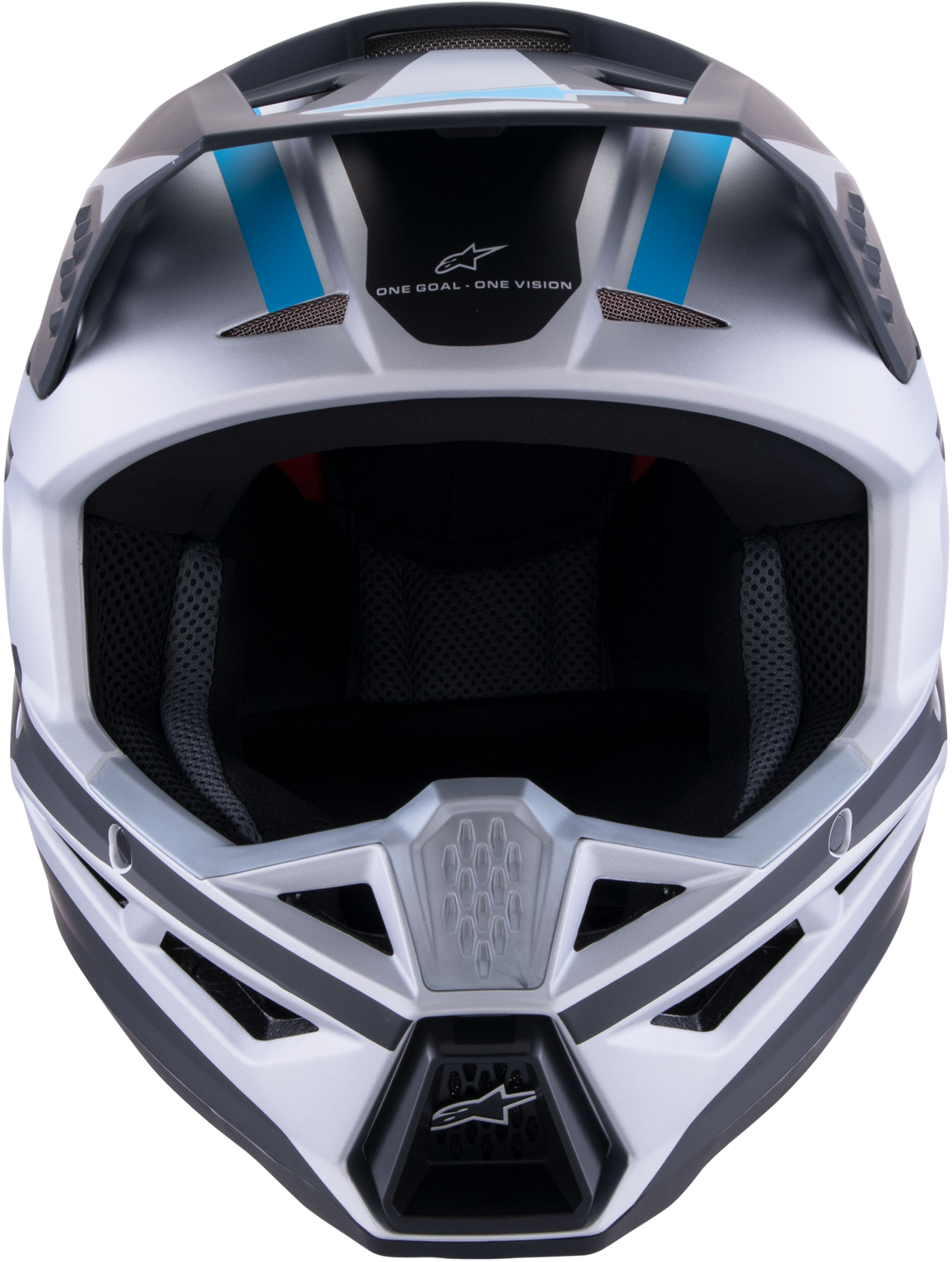 Sm3 Heat Helmet Silver/Blue/Black Matt Md
