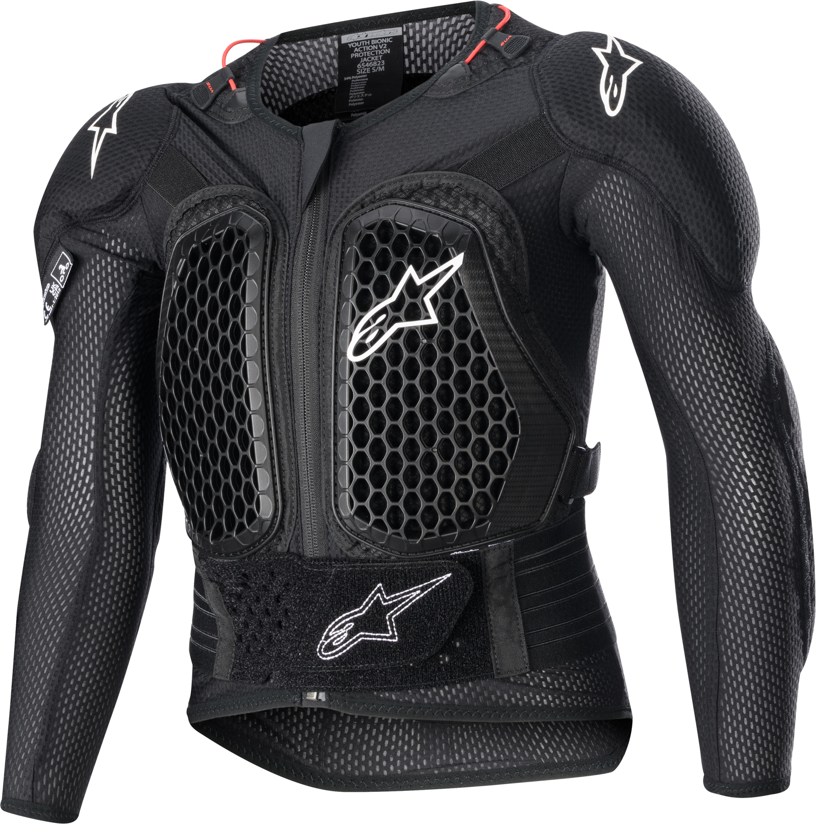 Youth Bionic Action V2 Protection Jacket Black Sm/Md