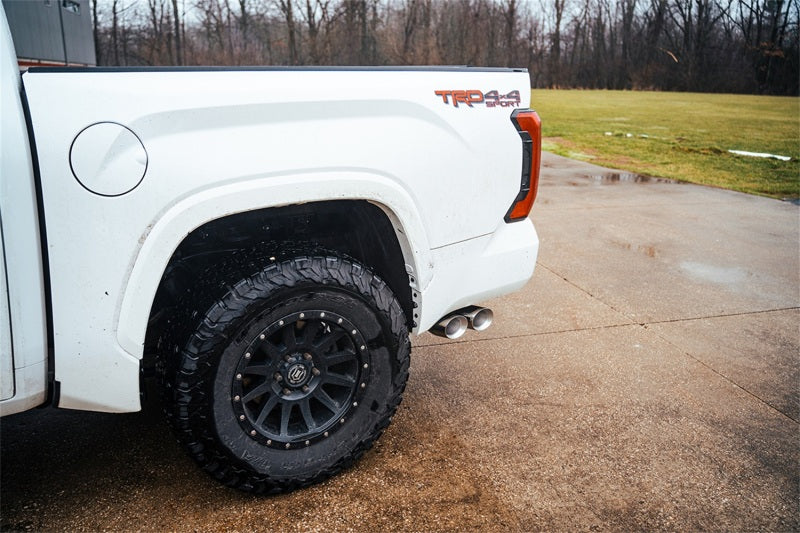 Corsa 22-25 Toyota Tundra 4WD 3in Sport Cat-Back Side Exit Exhaust System w/ Twin 4in Polished Tips