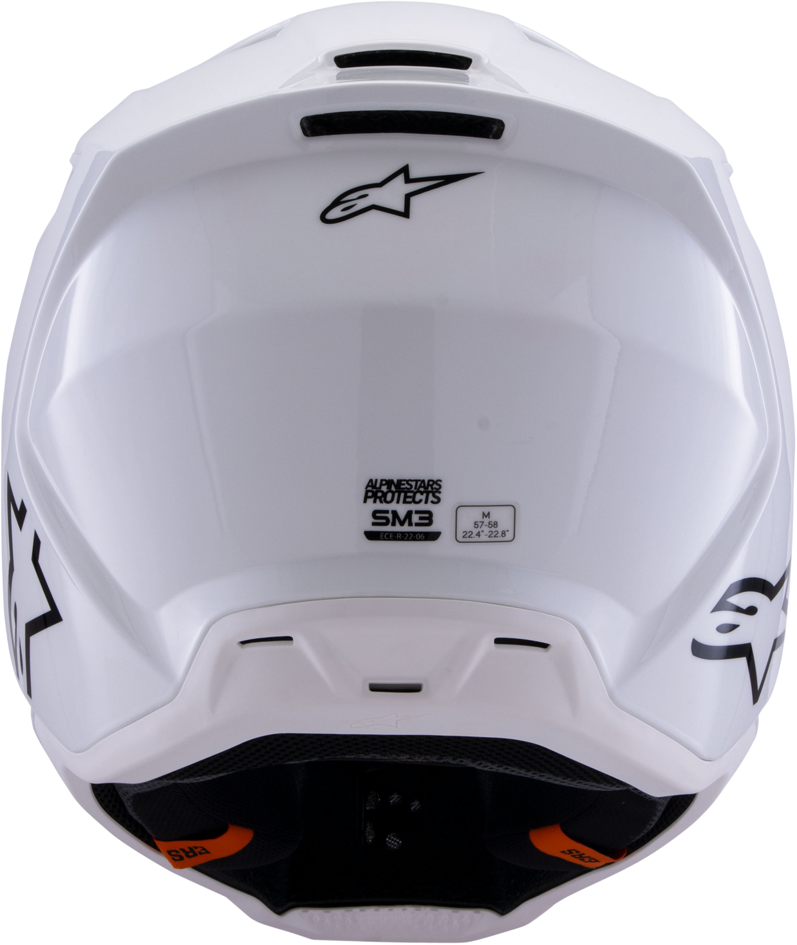 Sm3 Solid Helmet White Glossy Sm