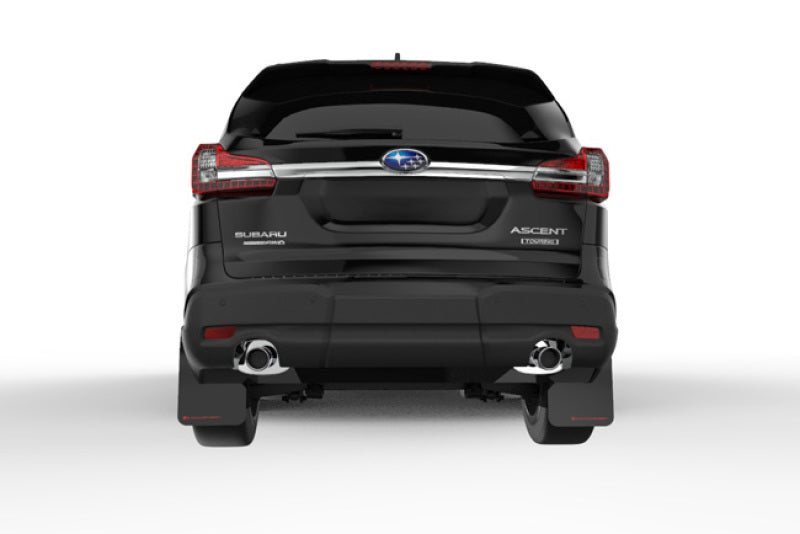 Rally Armor 18-25 Subaru Ascent Black UR Mud Flap w/White Logo