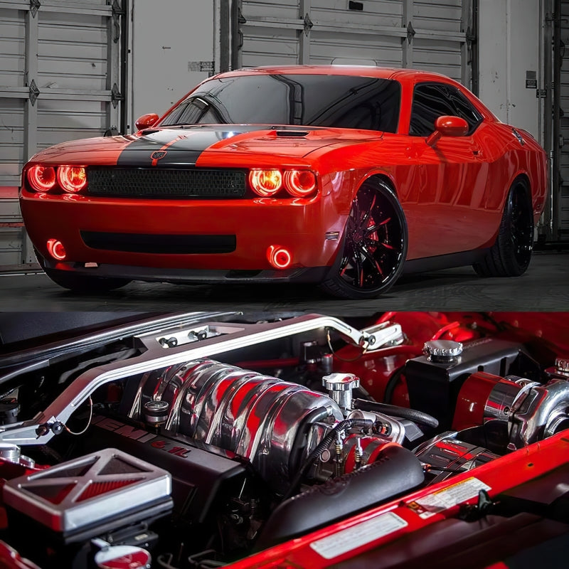 Oracle 0814 Dodge Challenger Dynamic Surface Mount Headlight/Fog Light Halo Kit COMBO SEE WARRANTY