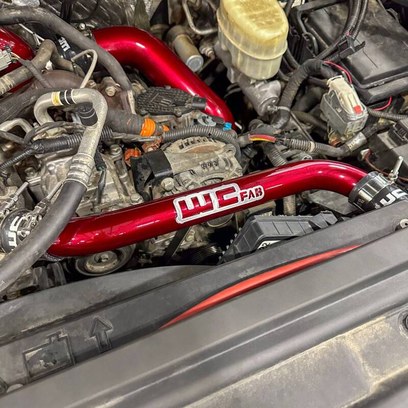 Wehrli 11-16 Chevrolet 6.6L LML Duramax Upper Coolant Pipe - WCFab Grey