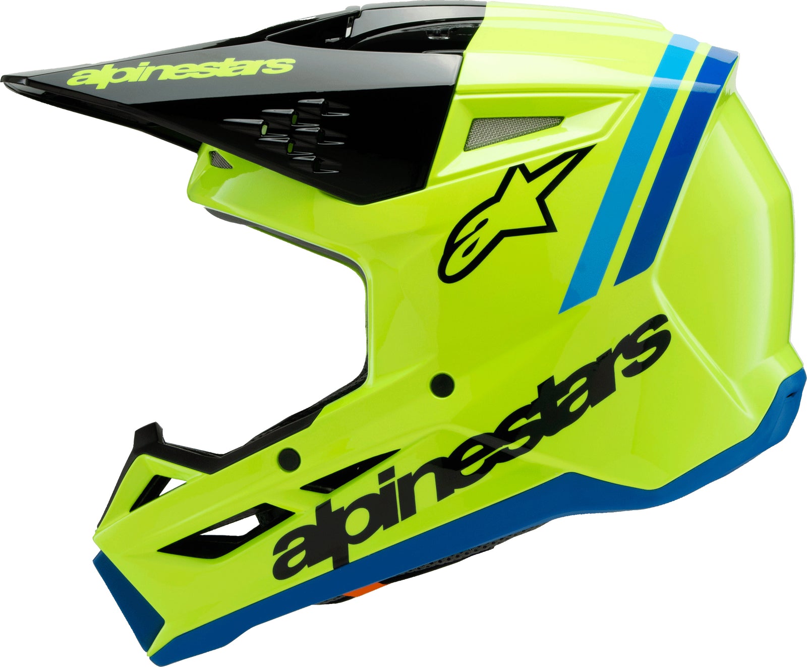Sm3 Youth Radium Helmet Ylw Fluo/Blk/Blue Ym