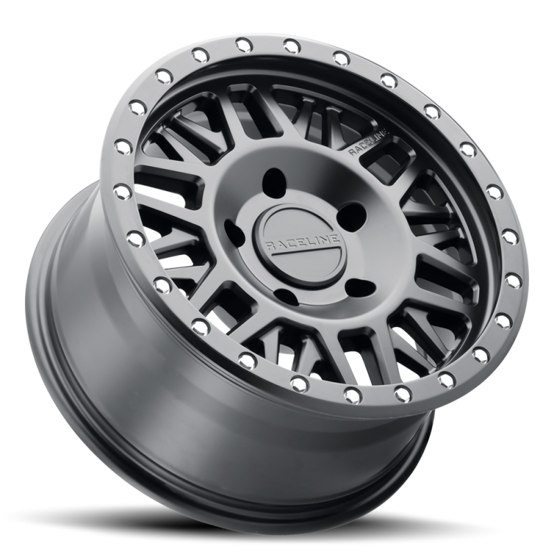 Raceline 951B Ryno 18x9in / 8x170 BP / 18mm Offset / 130.81mm Bore - Satin Black Wheel