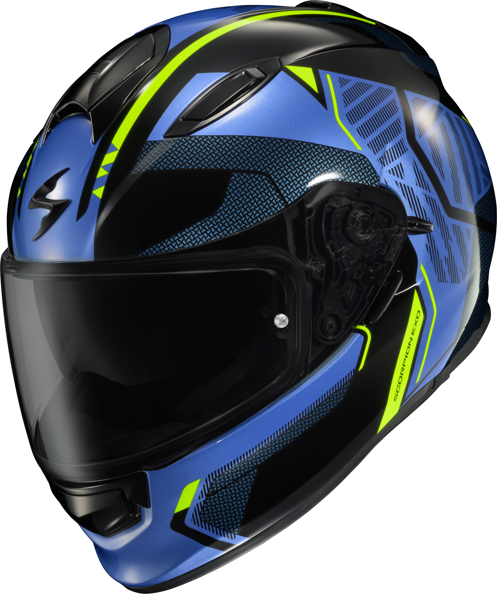 Ryzer Full Face Helmet Switch Blue/Hi Viz 2x