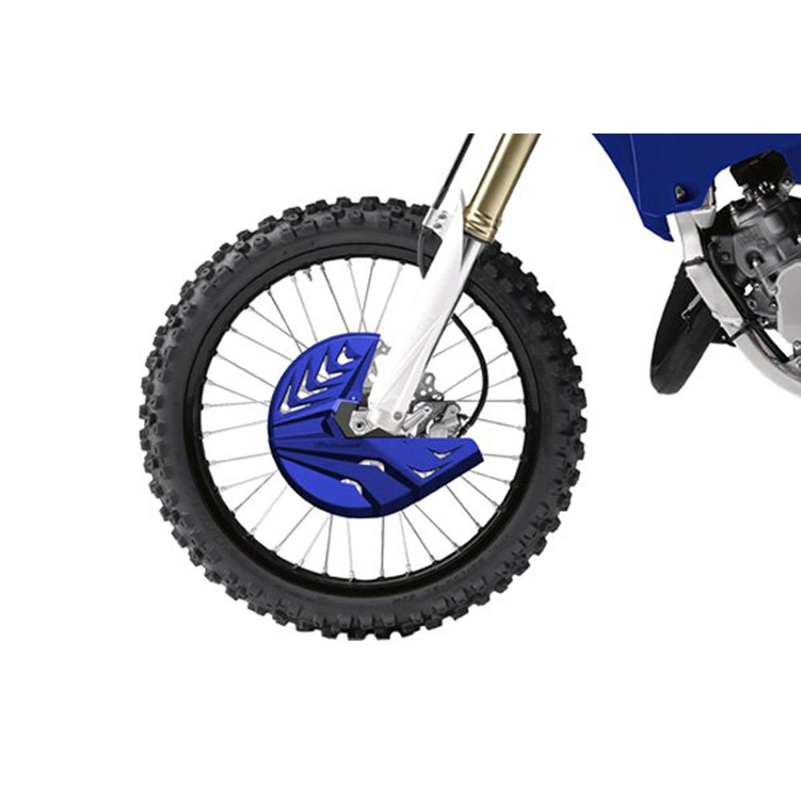 POLISPORT DISK & BOTTOM FORK PROTECTOR WHITE/BLACK