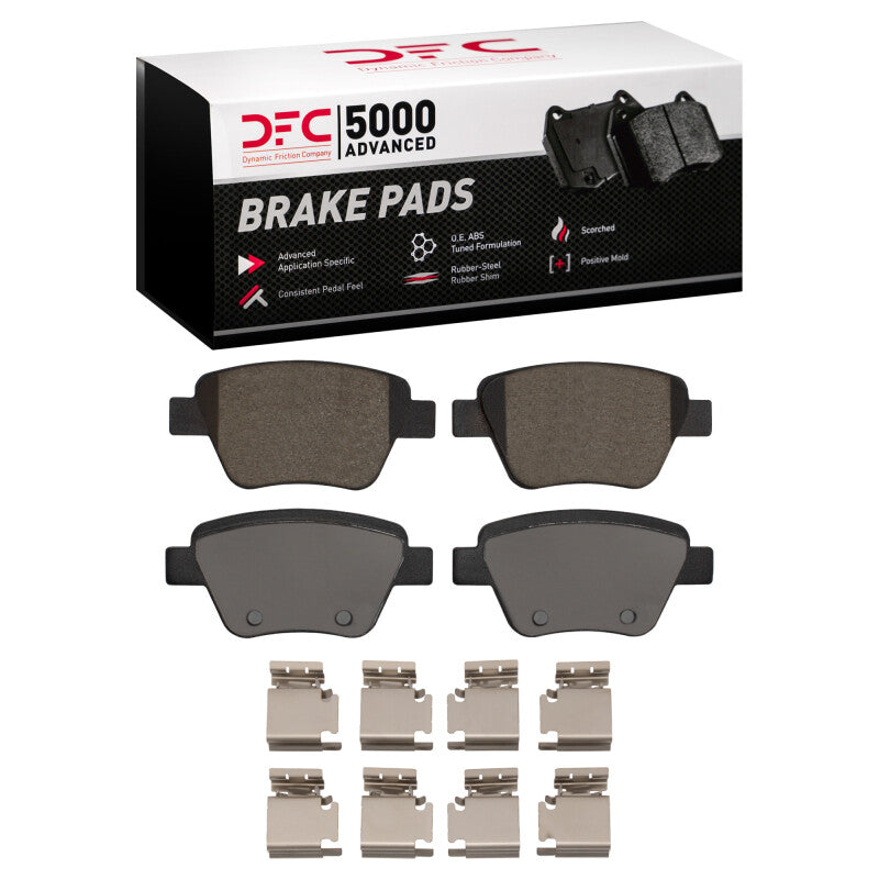 DFC 05-16 Audi A3 Rear 5000 Advanced Ceramic Brake Pads and Hardware Kit