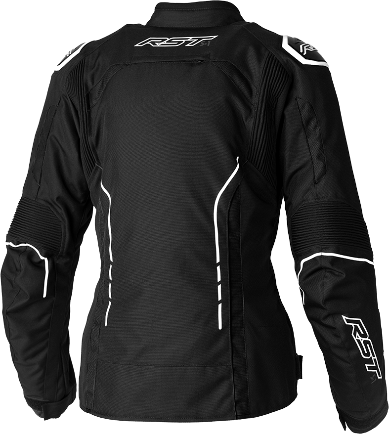 Ladies S1 Ce Jacket Black/White Textile Xs