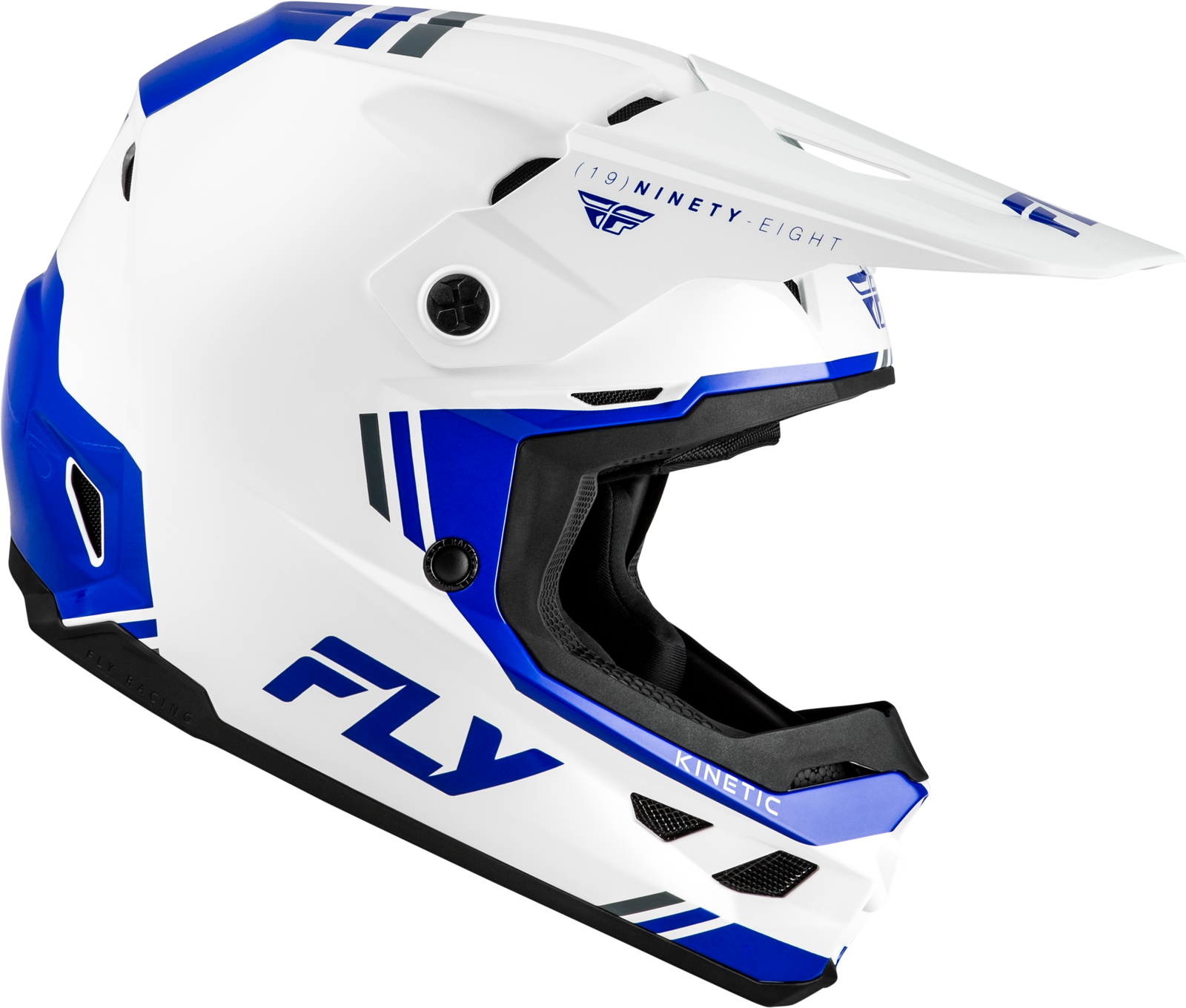 Kinetic Verdict Helmet White/Blue/Grey Md