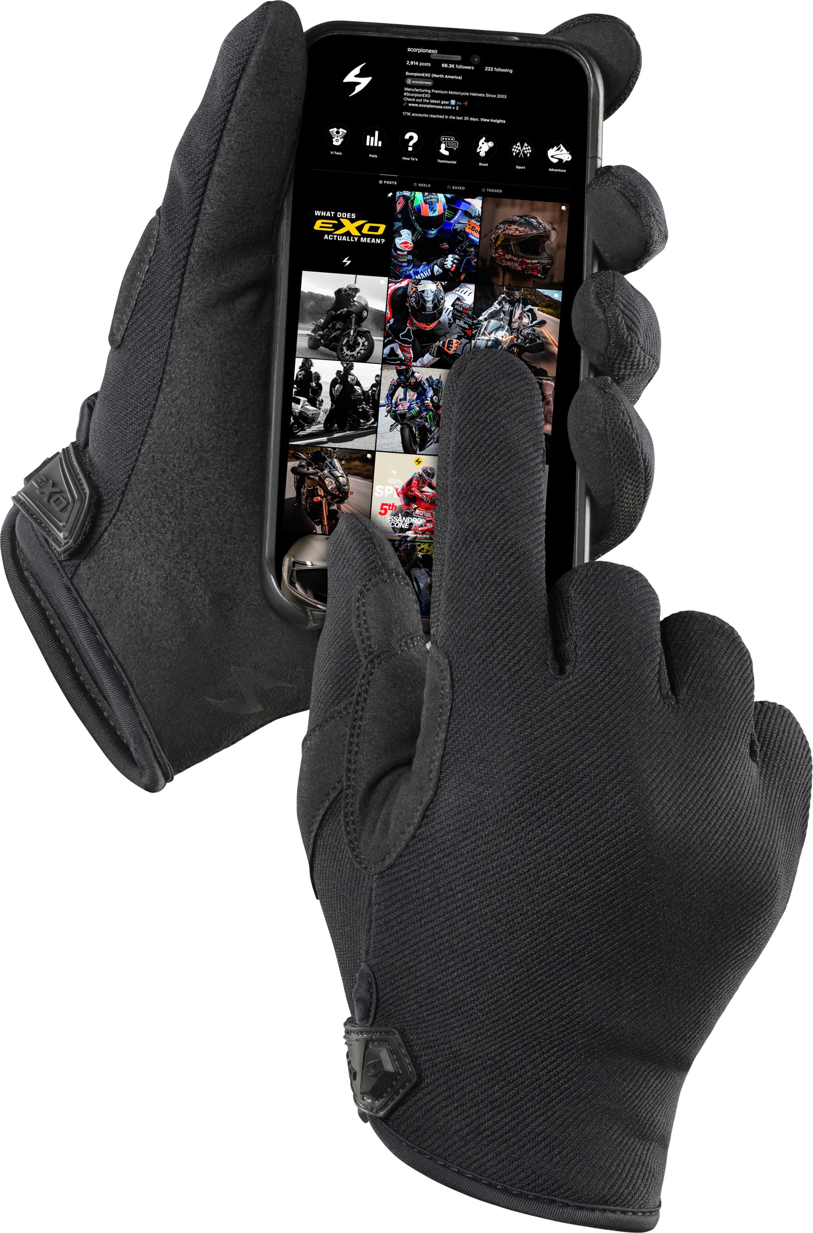 Moto Flex Gloves Black 3x