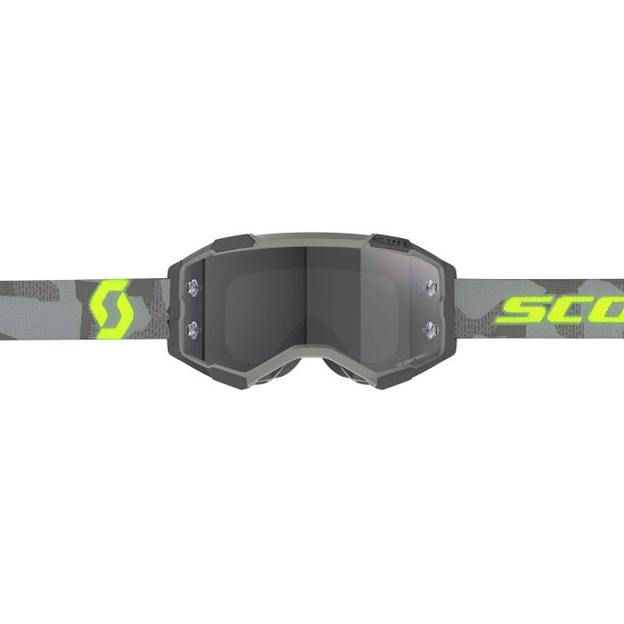 SCOTT FURY LS LIGHT GREY/NEON YELLOW "LS" GREY WORKS