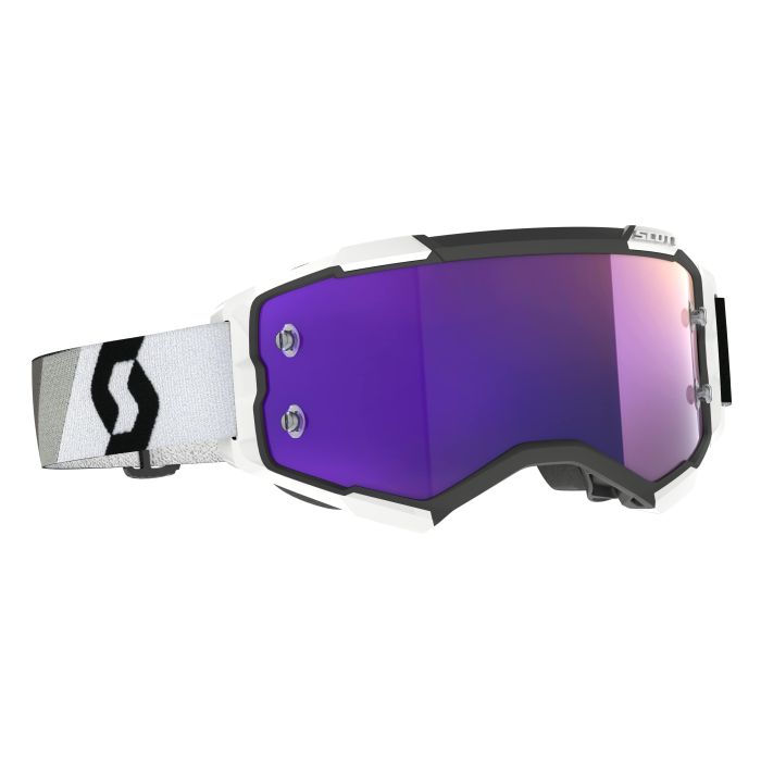 SCOTT FURY PREMIUM BLACK/WHITE PURPLE CHROME WORKS