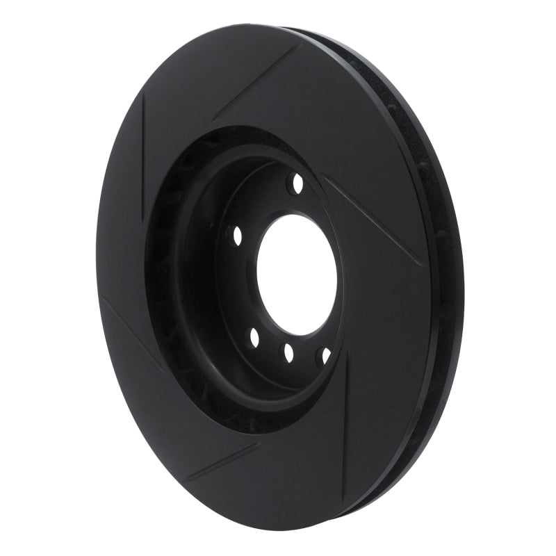R1 95-02 BMW M3 Left Front Slotted Black Brake Rotor