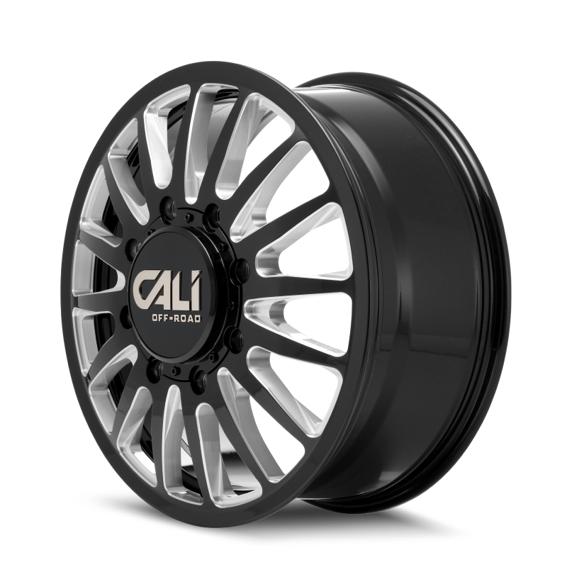 Cali Off-Road 9110D Summit Dually 22x8.25 / 8x165.1 BP / 115mm OS / 121.3mm Hub Gls Blk Mill Wheel