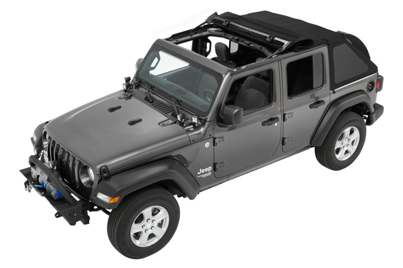 Bestop 18-26 Jeep Wrangler JL 4-Door Trektop (Premium Black Twill)