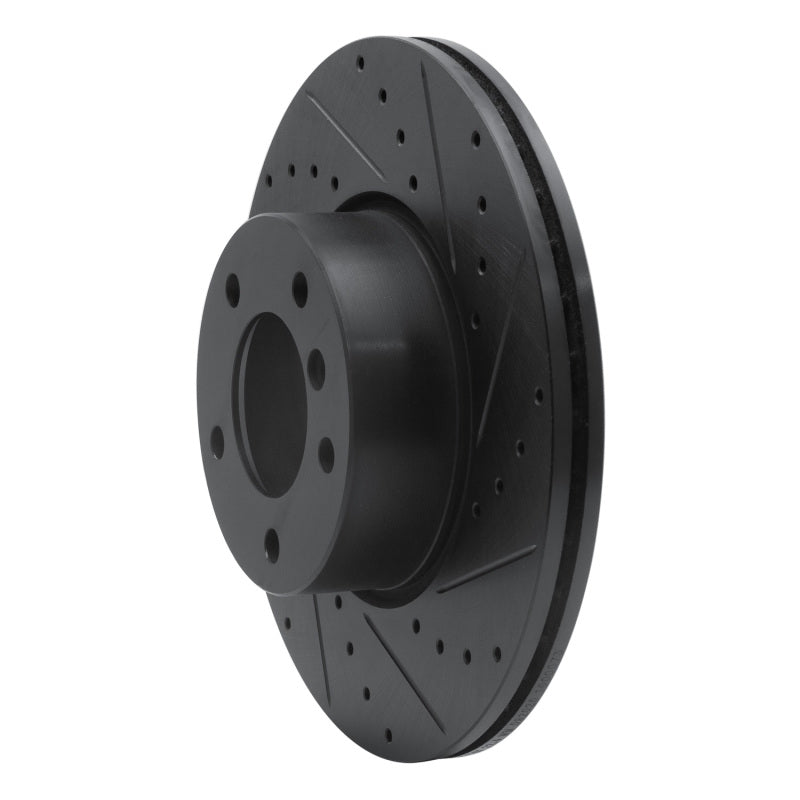 R1 07-21 BMW 220i (Mexico) Front Right Drilled & Slotted Black Brake Rotor