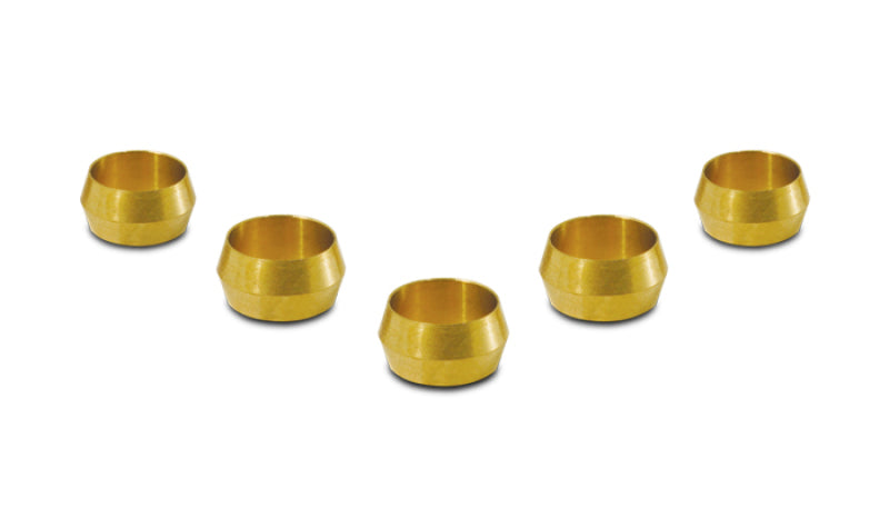 Vibrant 1/4in Brass Olive Inserts - 5pk