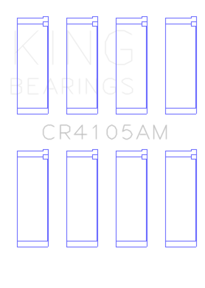 King Engine Bearings Mazda FS-DE L4/FP L4/FS L4 DOHC 16 Valve Rod Bearing Set - Size STD
