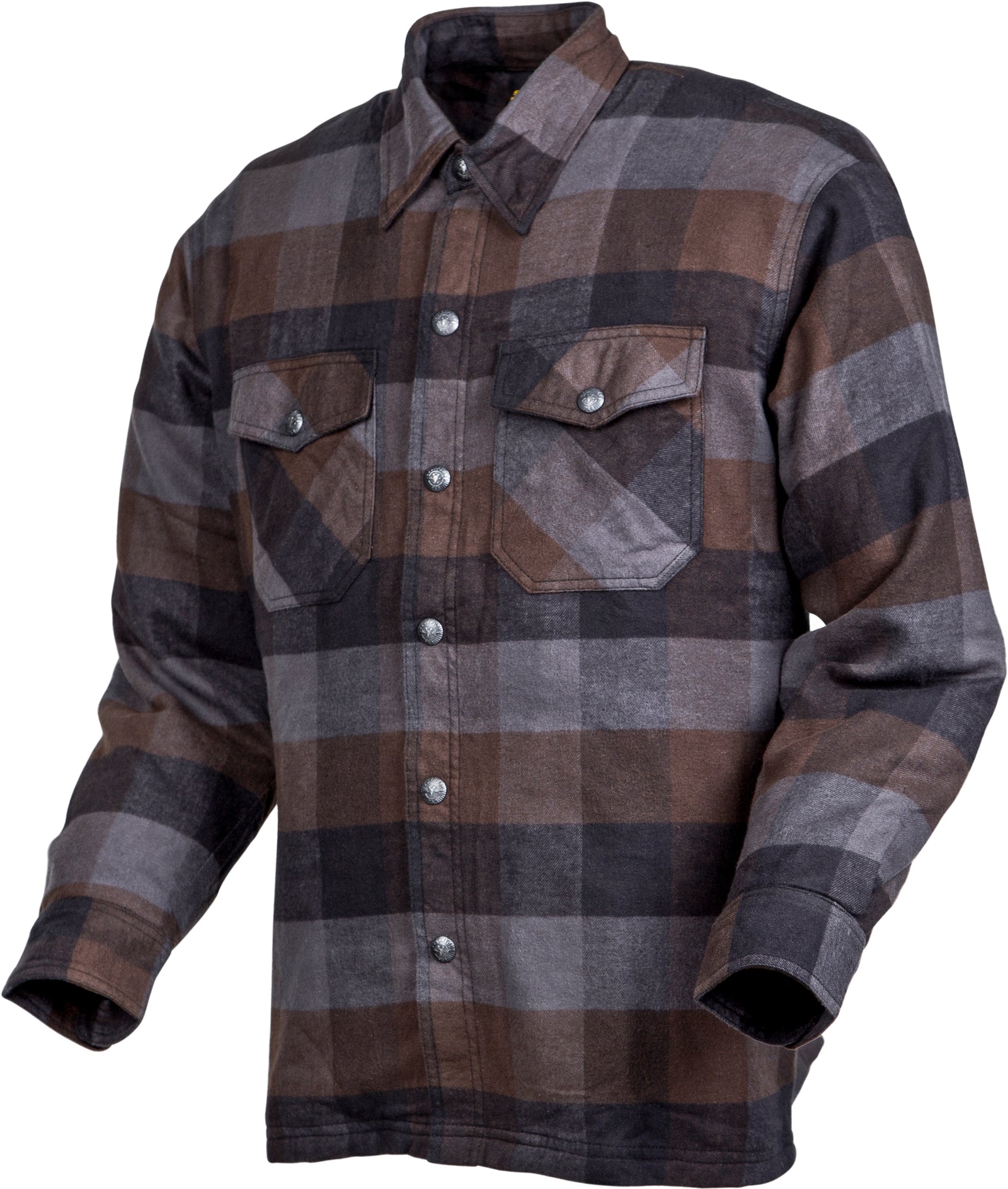 Covert Moto Flannel Black/Brown/Grey Lg