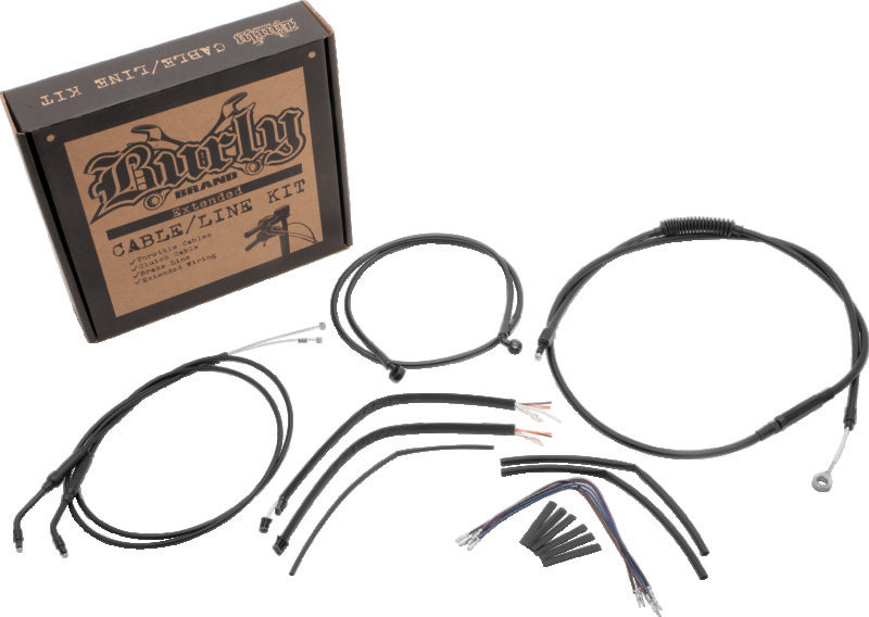Burly Brand Control Kit 12in Bagger Ape - Black