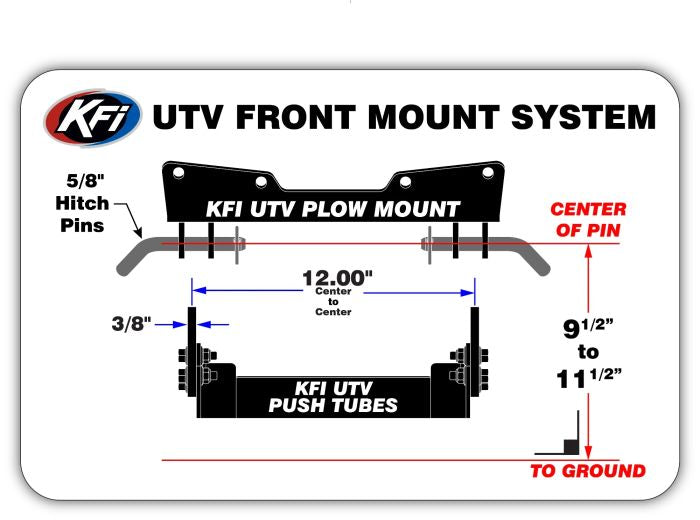 KFI PLOW MOUNT SEASONAL BRACKET MOUNT DEFENDER HD11