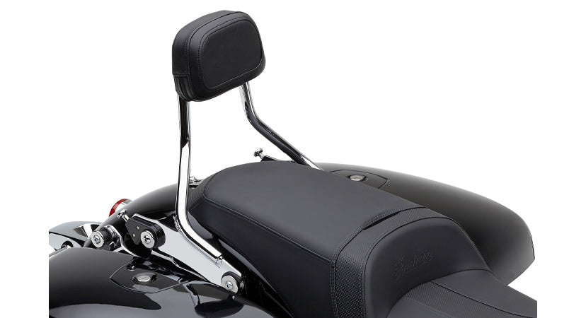 Detach Backrest Short Chrome Chieftain 14 21