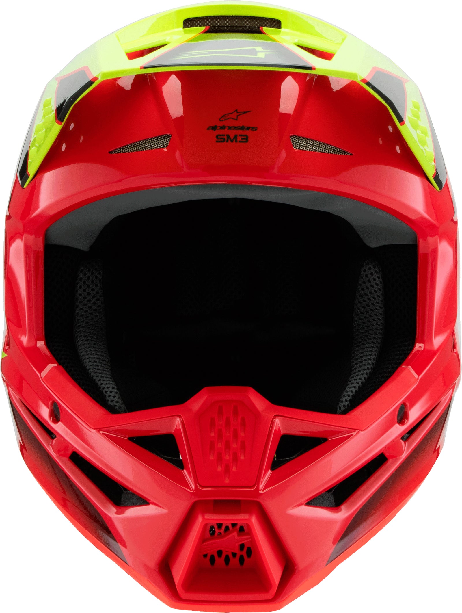 Sm3 Youth Fray Helmet Rd/Ylw Fluo/Blk Ys