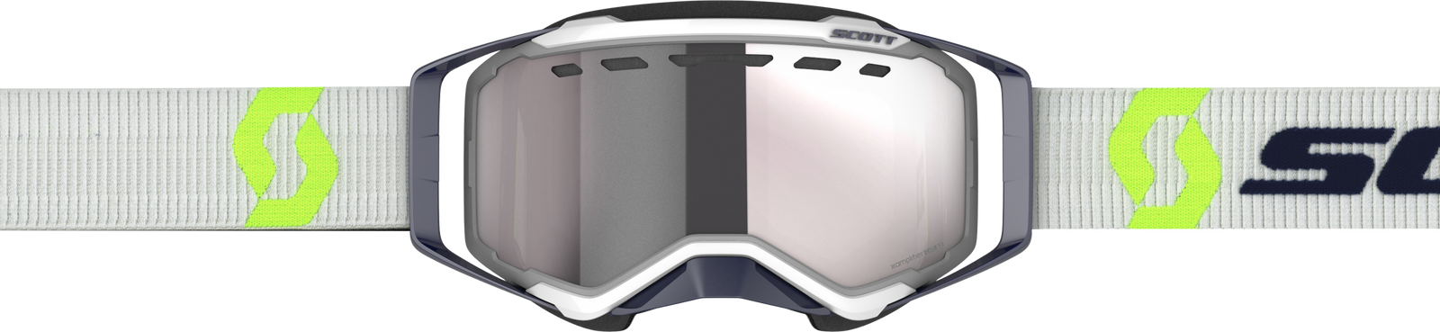Prospect Goggle Snow Cross Grey/Ylw W/Enh Silver Chrome