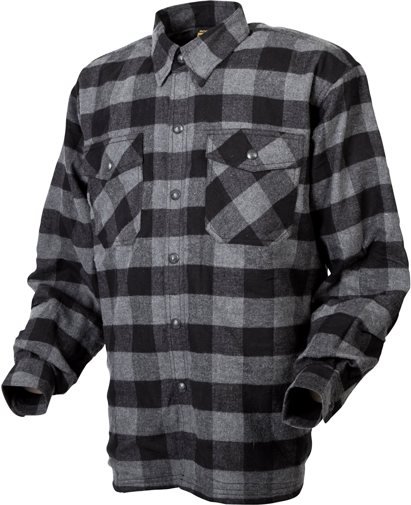 Covert Moto Flannel Black/Grey Lg