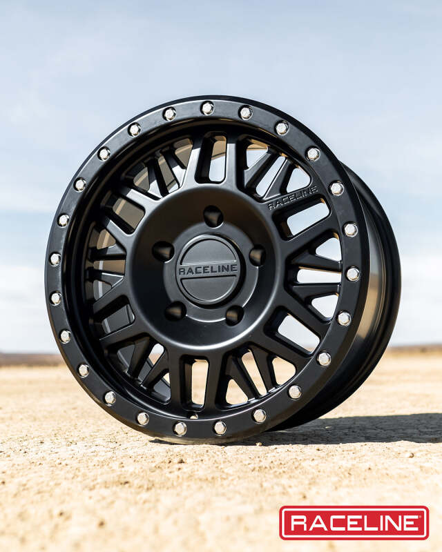 Raceline 951B Ryno 18x9in / 8x170 BP / 18mm Offset / 130.81mm Bore - Satin Black Wheel
