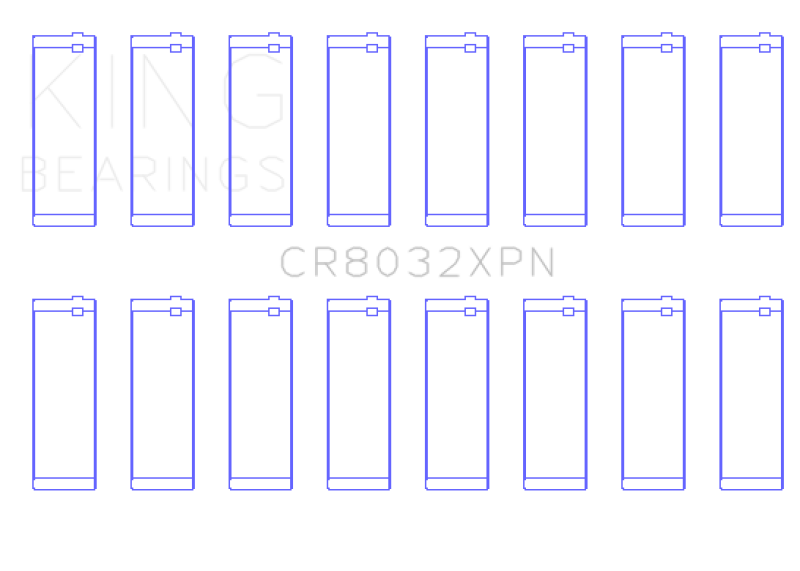 King Engine Bearings Chrysler 345/370 16v Connecting Rod Bearing Set