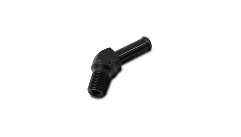 Vibrant Male NPT to Hose Barb Adapter 45 Degree NPT 1/8in Hose 5/16in