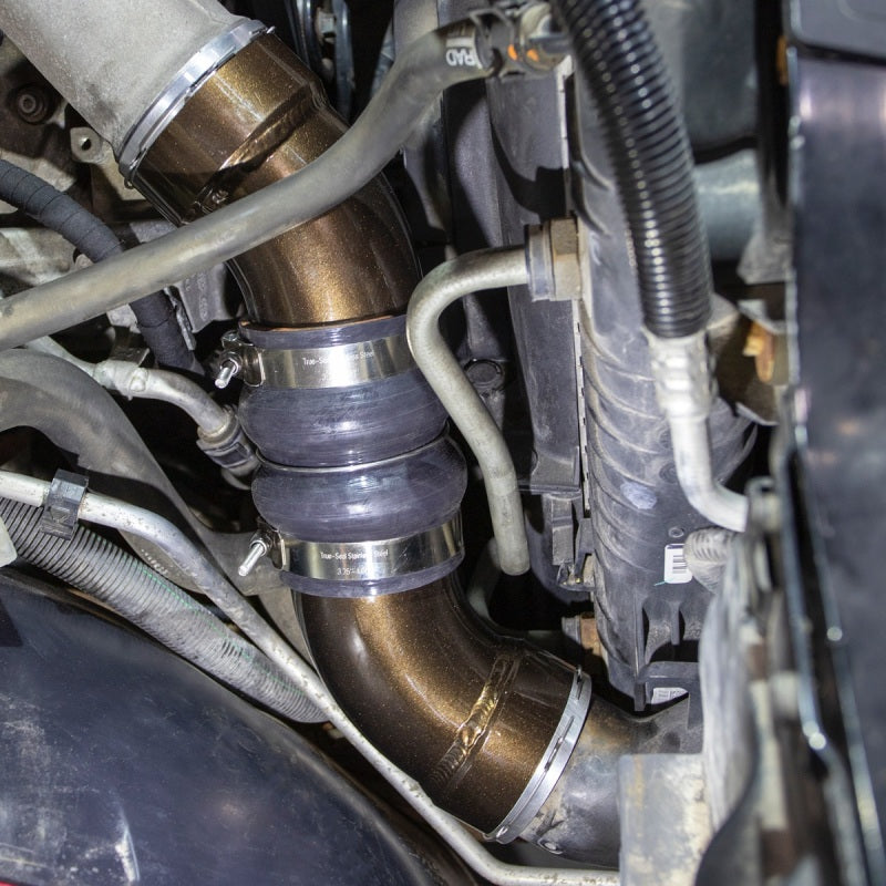 Wehrli 06-10 Chevrolet 6.6L LBZ/LMM Duramax Passenger Side 3.5in Intercooler Pipe - Gloss Black