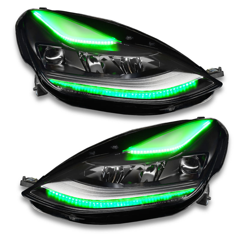 Oracle 2021+ Tesla Model 3 Dynamic ColorSHIFT Headlight DRL Upgrade Kit SEE WARRANTY