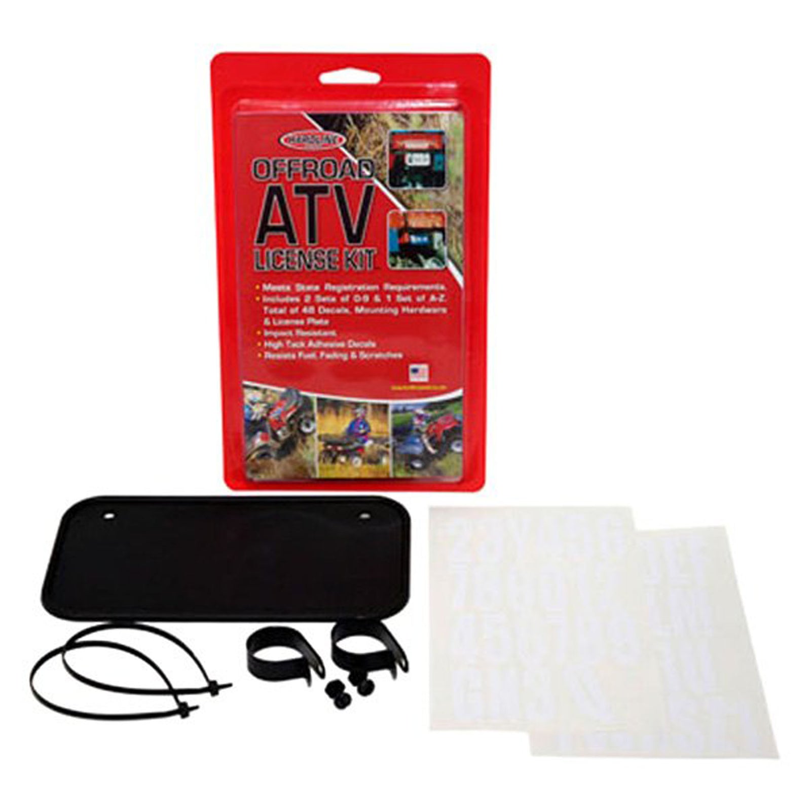 HARDLINEATV License Plate Black