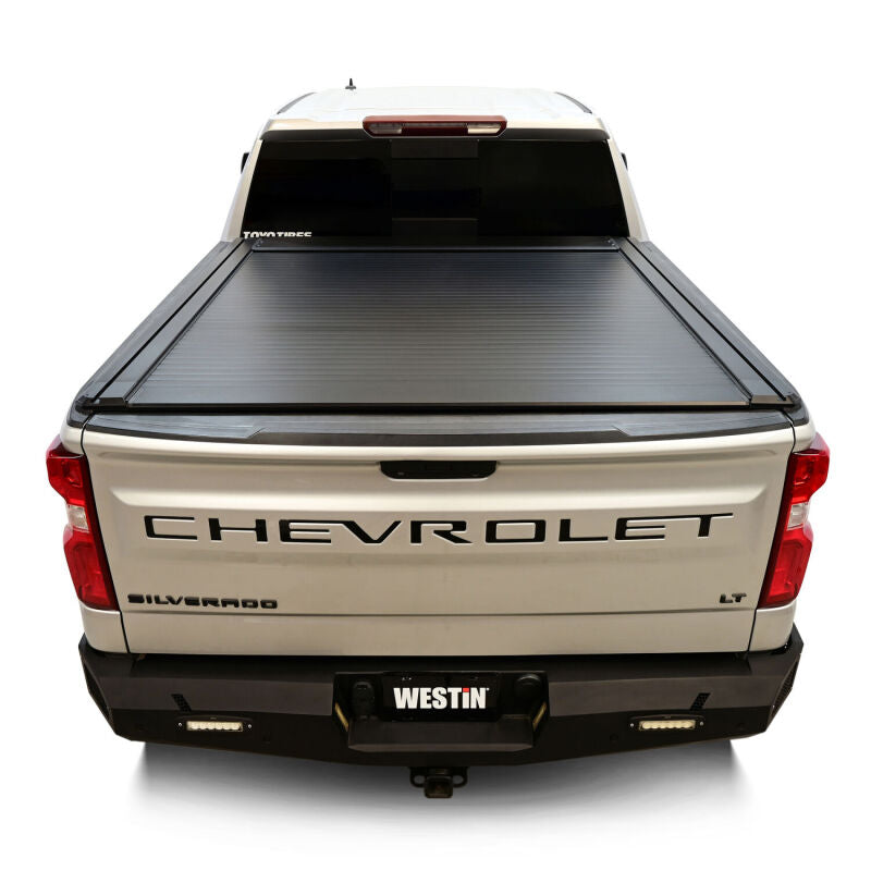 Westin 19-26 GM Silverado/Sierra 1500 5ft 8in Bed Manual Retractable Tonneau Cover - Black