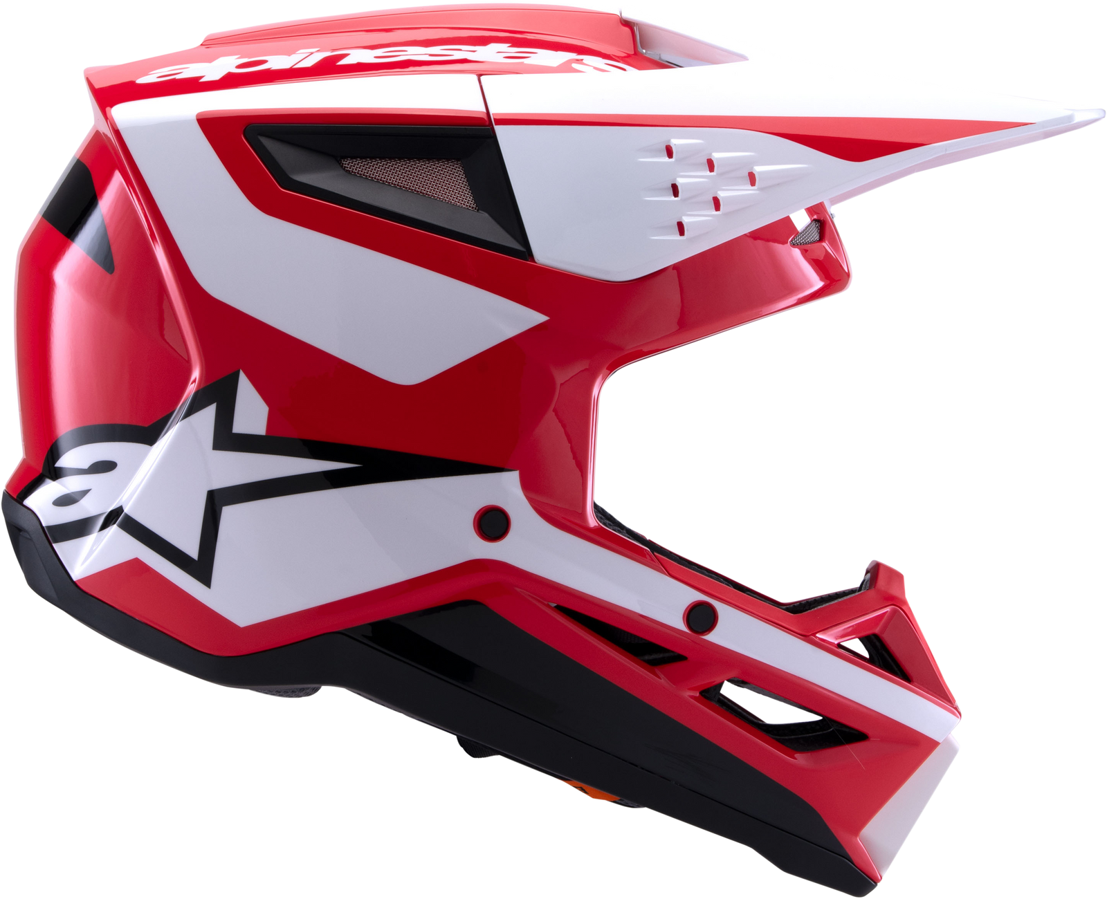 Sm3 Heat Helmet Red/White/Black Glossy Md