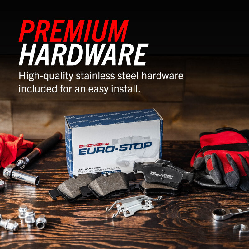 Power Stop 15-19 Volkswagen e-Golf Euro-Stop ECE-R90 Front Brake Pads