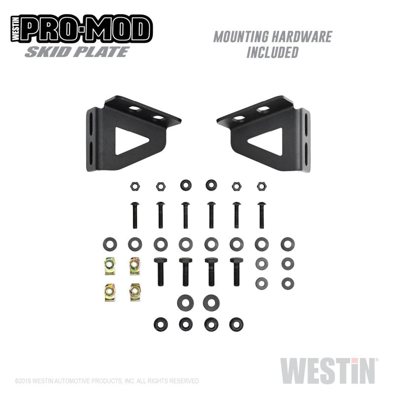 Westin 2019 Dodge Ram 1500 ( Excludes 1500 Classic & Rebel Models ) Pro-Mod Skid Plate - Text. Blk